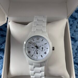 Guess White Women’s Watch